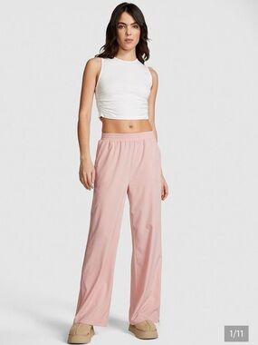 PINK Victoria's Secret Wide Leg Pants in Blush Pink